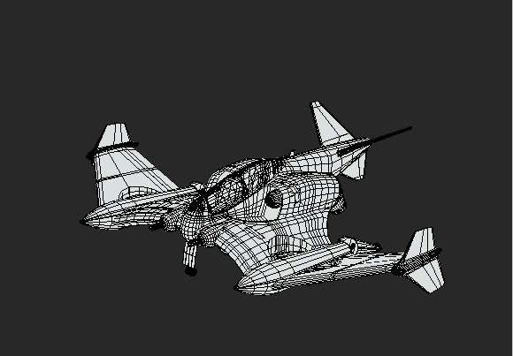 Futuristic Twin-Fuselage Stealth Aircraft 3D Model  Low-poly 3D model_24