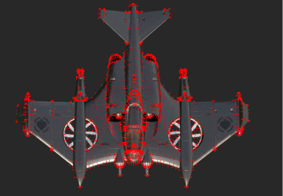 Futuristic Twin-Fuselage Stealth Aircraft 3D Model  Low-poly 3D model_22