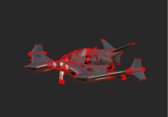 Futuristic Twin-Fuselage Stealth Aircraft 3D Model  Low-poly 3D model_23