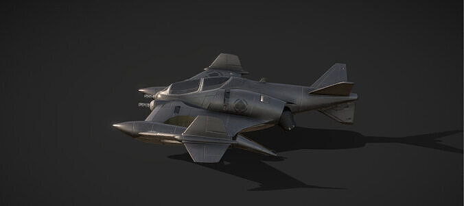 Futuristic Twin-Fuselage Stealth Aircraft 3D Model  Low-poly 3D model