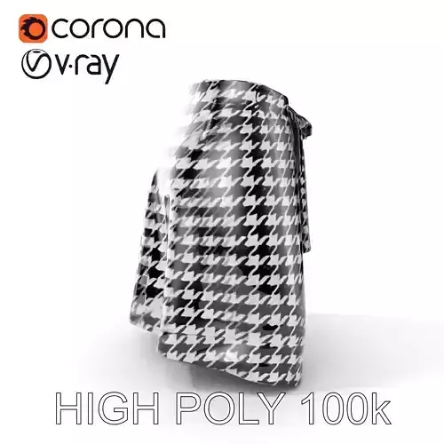 Houndstooth Skirt Model Pack  Fashion Design