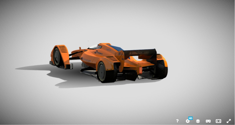 McLaren X2 Concept Futuristic AeroTech Hypercar 3D model_14