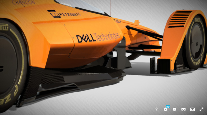 McLaren X2 Concept Futuristic AeroTech Hypercar 3D model_17