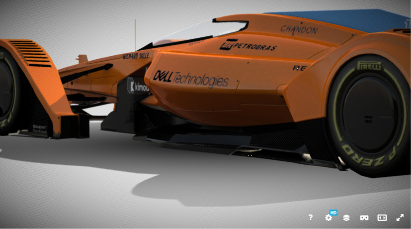 McLaren X2 Concept Futuristic AeroTech Hypercar 3D model_19