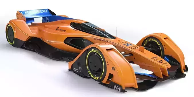 McLaren X2 Concept Futuristic AeroTech Hypercar 3D model McLaren X2 Concept Futuristic AeroTech Hypercar 3D model