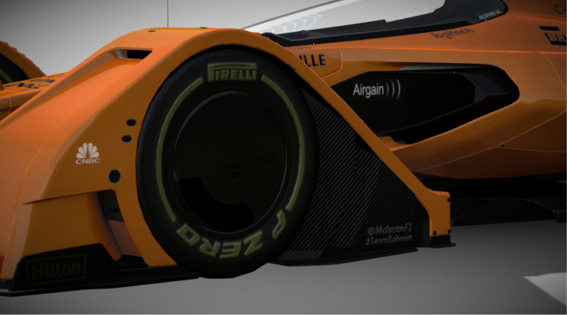 McLaren X2 Concept Futuristic AeroTech Hypercar 3D model_16