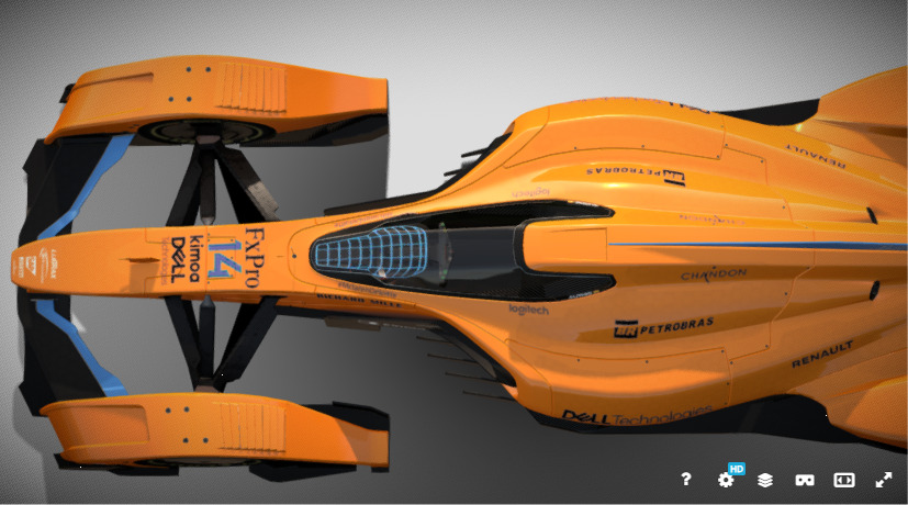 McLaren X2 Concept Futuristic AeroTech Hypercar 3D model_20