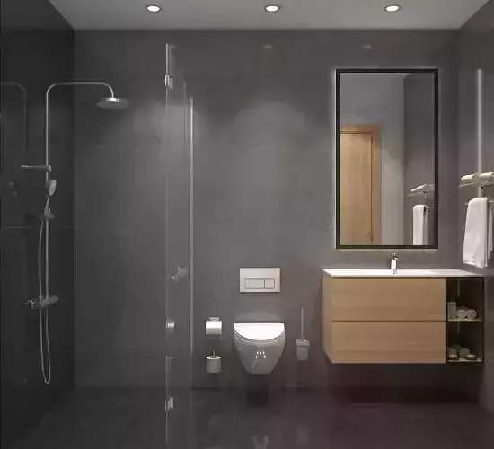 Modern Bathroom Scene