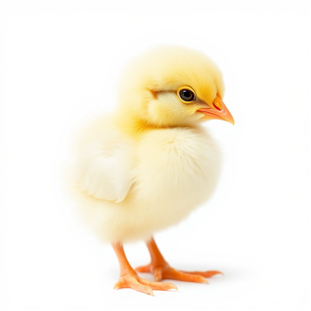 Cute Chick Model Pack with Adjustable Detail Low-poly 3D model_3