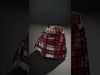 Plaid Skirt Model Pack for Fashion Visualizations Low-poly 3D model_2