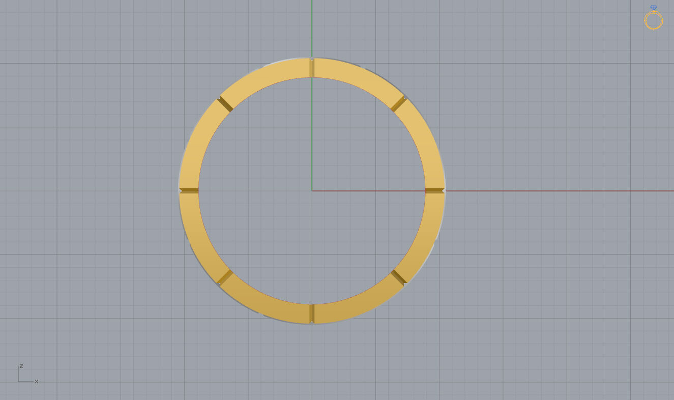 Wedding Band 3D print model_7