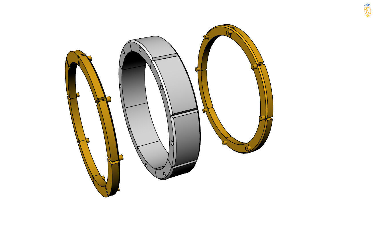 Wedding Band 3D print model_12