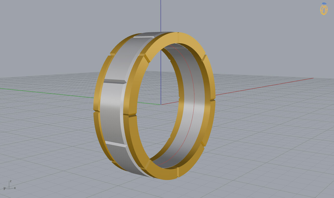Wedding Band 3D print model_10