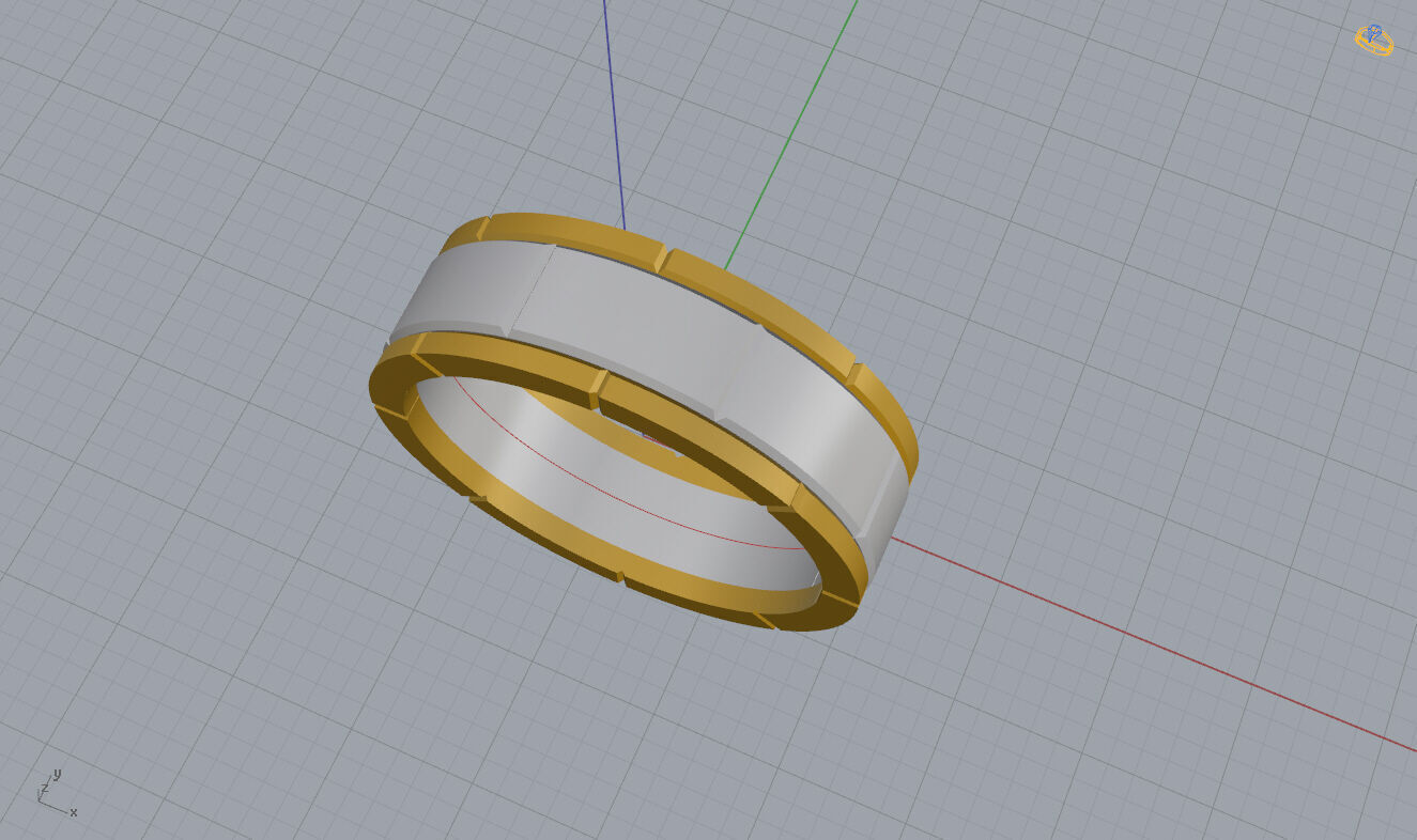Wedding Band 3D print model_9