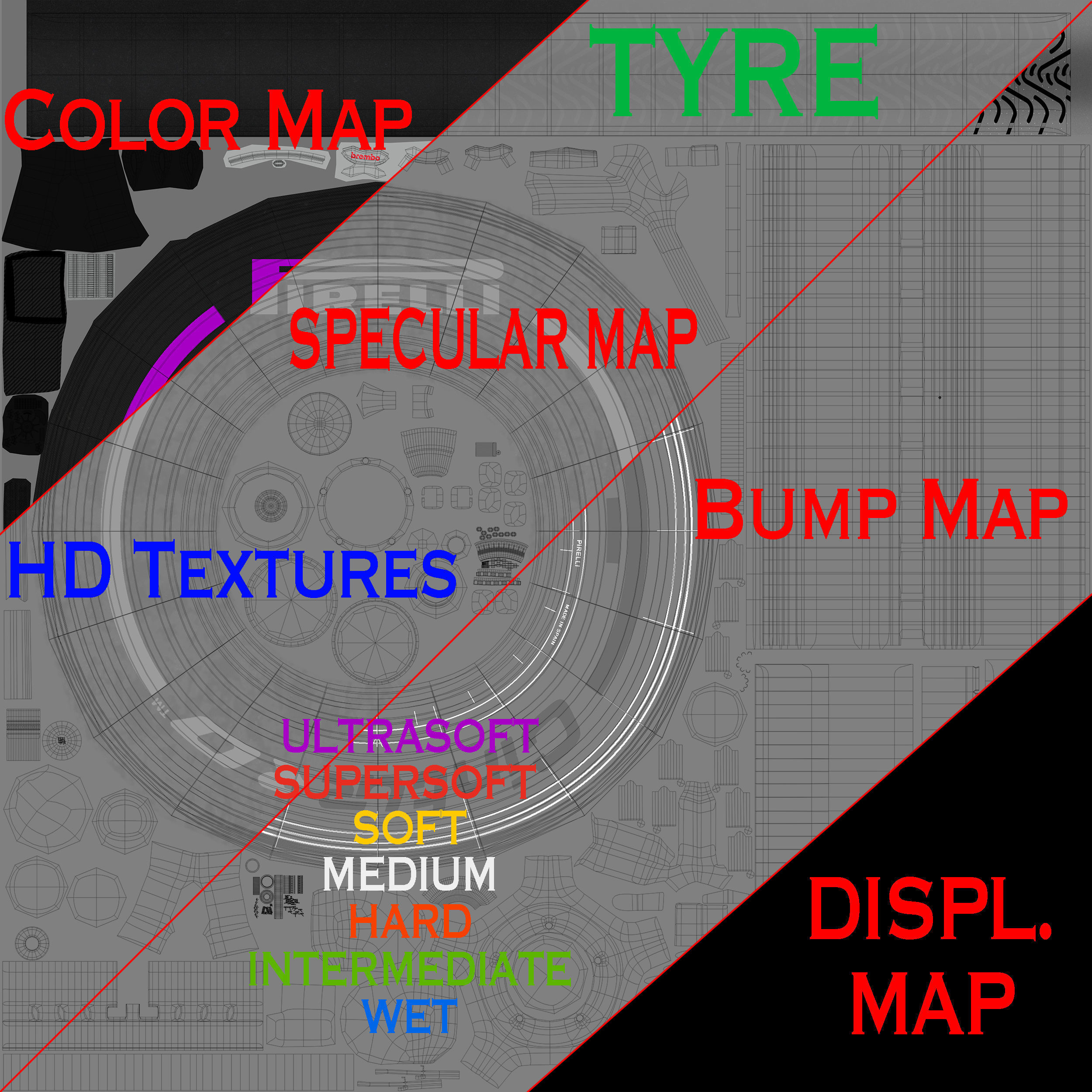 McLaren Mp4 31 Low-poly 3D model_10