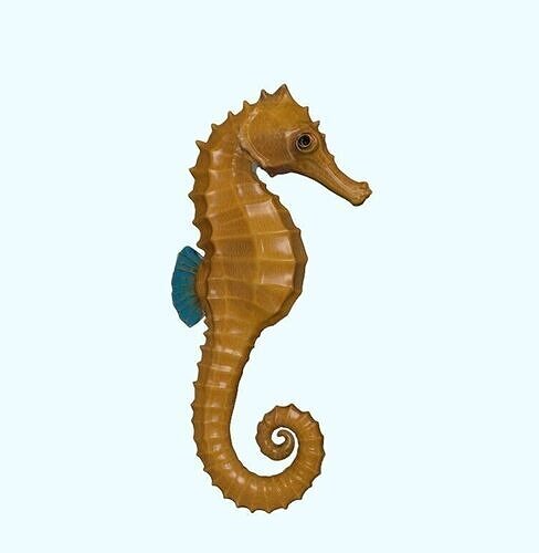 Seahorse Realistic Marine Figurine Free 3D print model