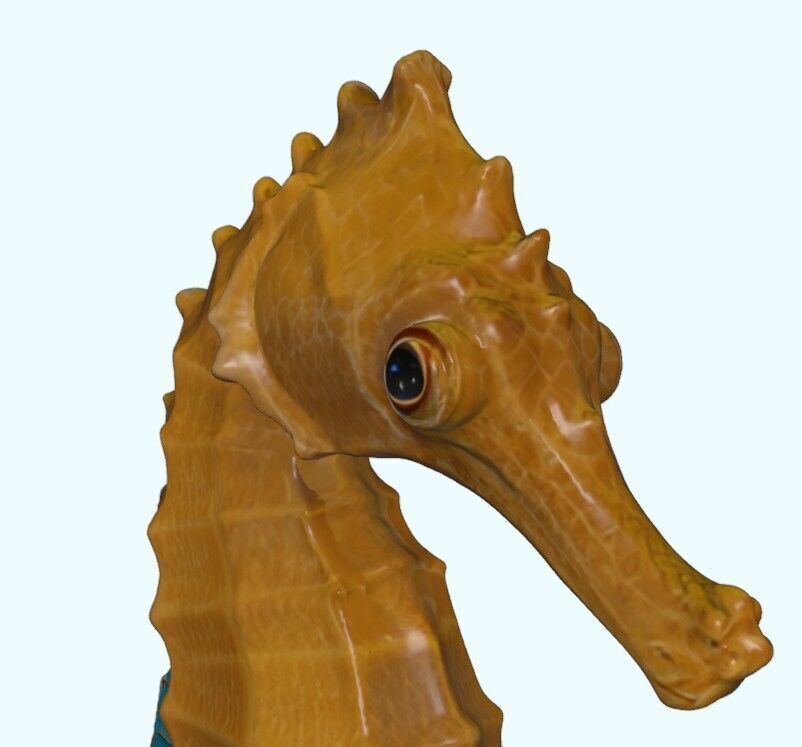 Seahorse Realistic Marine Figurine Free 3D print model_13