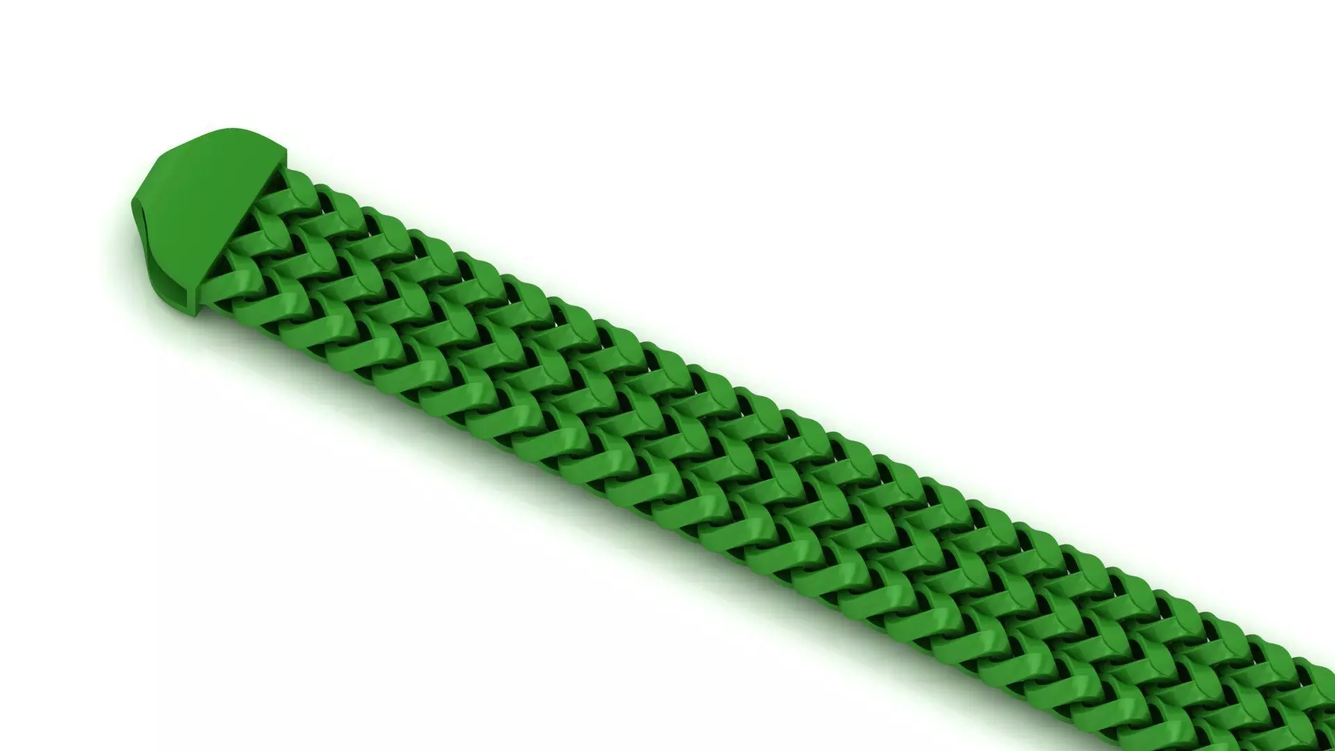 11MM STRICK 3 Line Franco Chain or Bracelet 3D print model_0