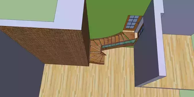 treppe spiral staircase in house