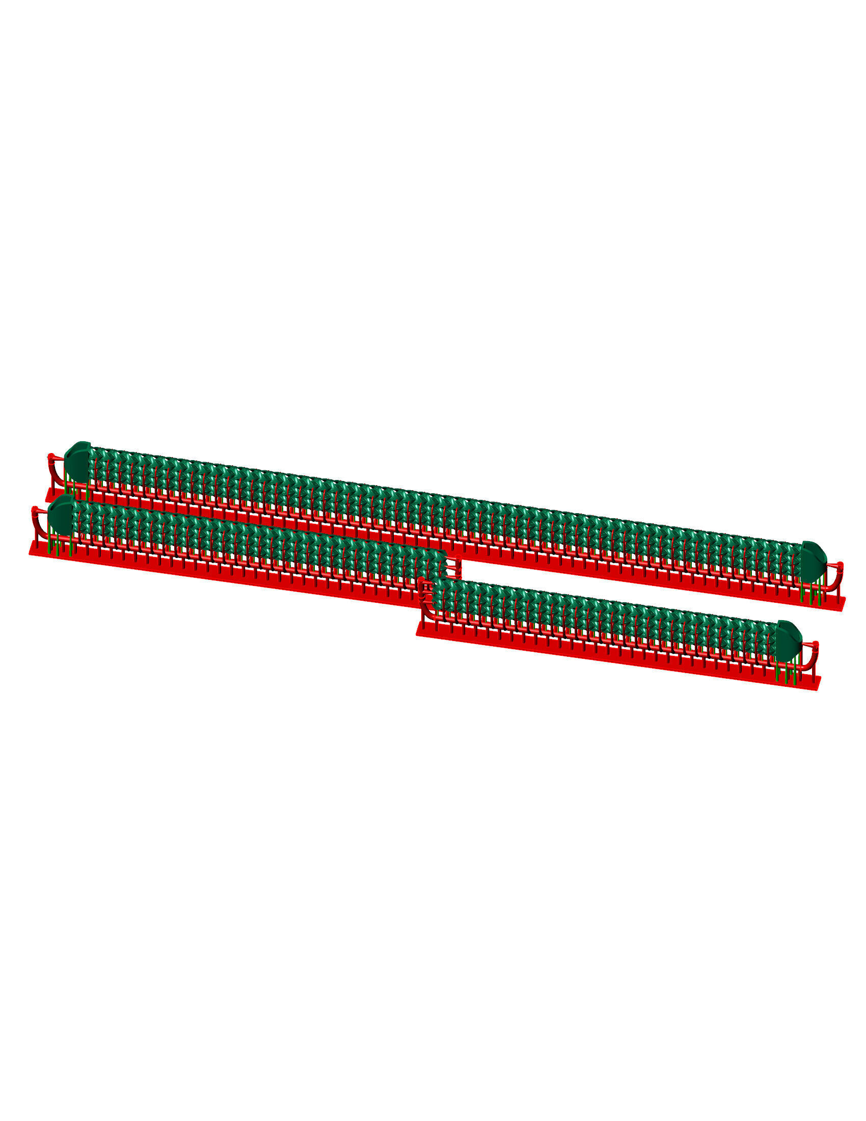 12MM STRICK 3 Line Franco Chain or Bracelet 3D print model_2