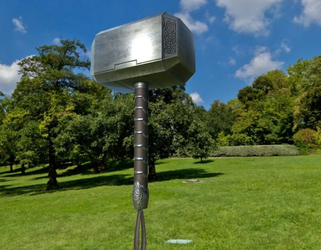 MJOLNIR  hammer Free low-poly 3D model_2
