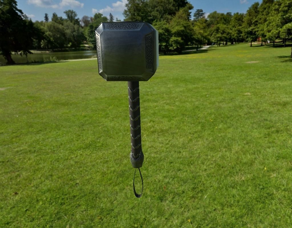 MJOLNIR  hammer Free low-poly 3D model_5