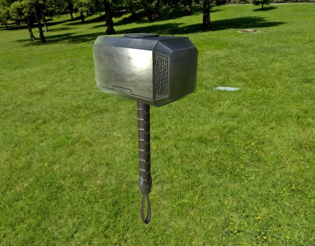 MJOLNIR  hammer Free low-poly 3D model_7