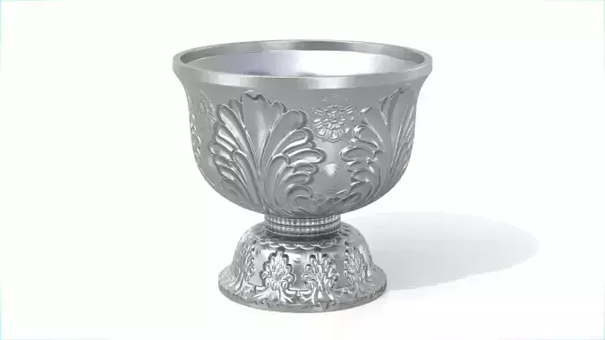 Thai Ornate Pedestal Bowl