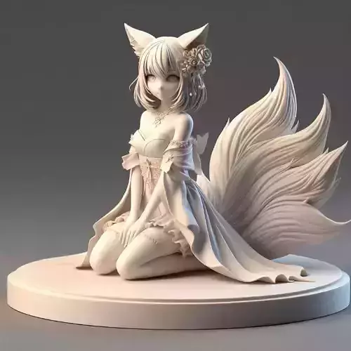 782 Fox  Spirit  Woman in Pu Song Ling Style  fantasy