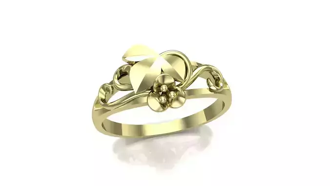 Rings flowers FL47325 3D print model