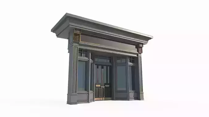 Classical architectural facade 3D model