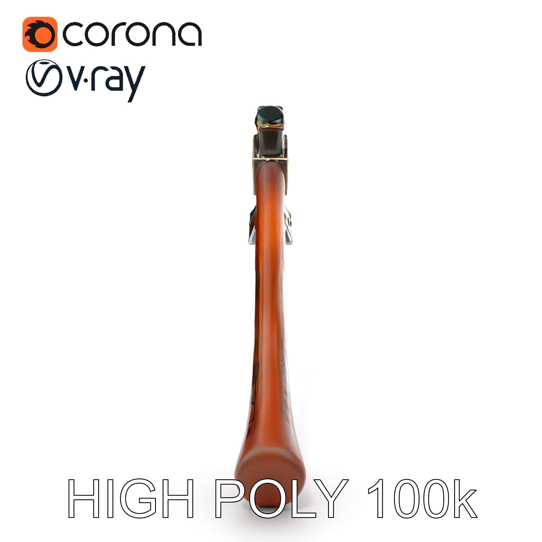 Nordic Battle Axe D Model Pack Low-poly 3D model_28