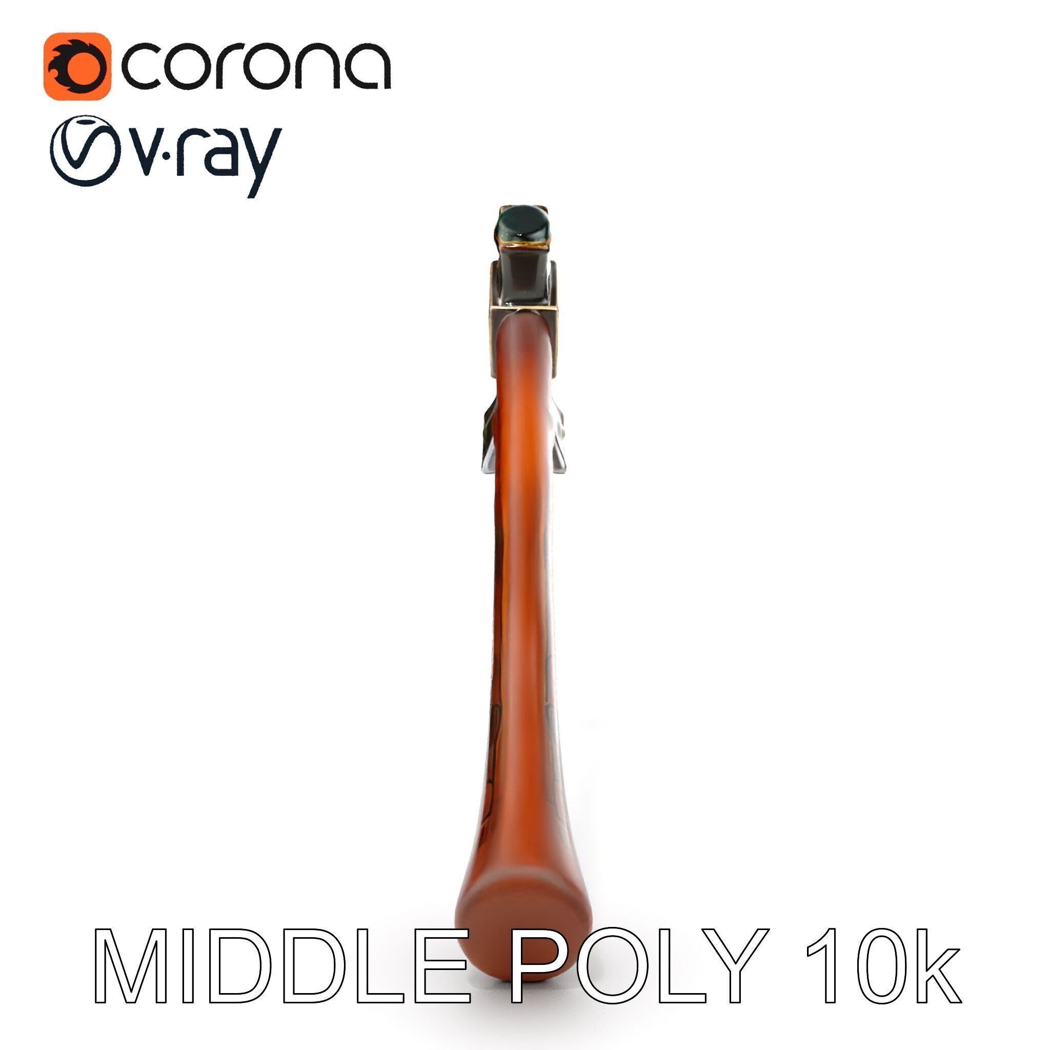 Nordic Battle Axe D Model Pack Low-poly 3D model_14