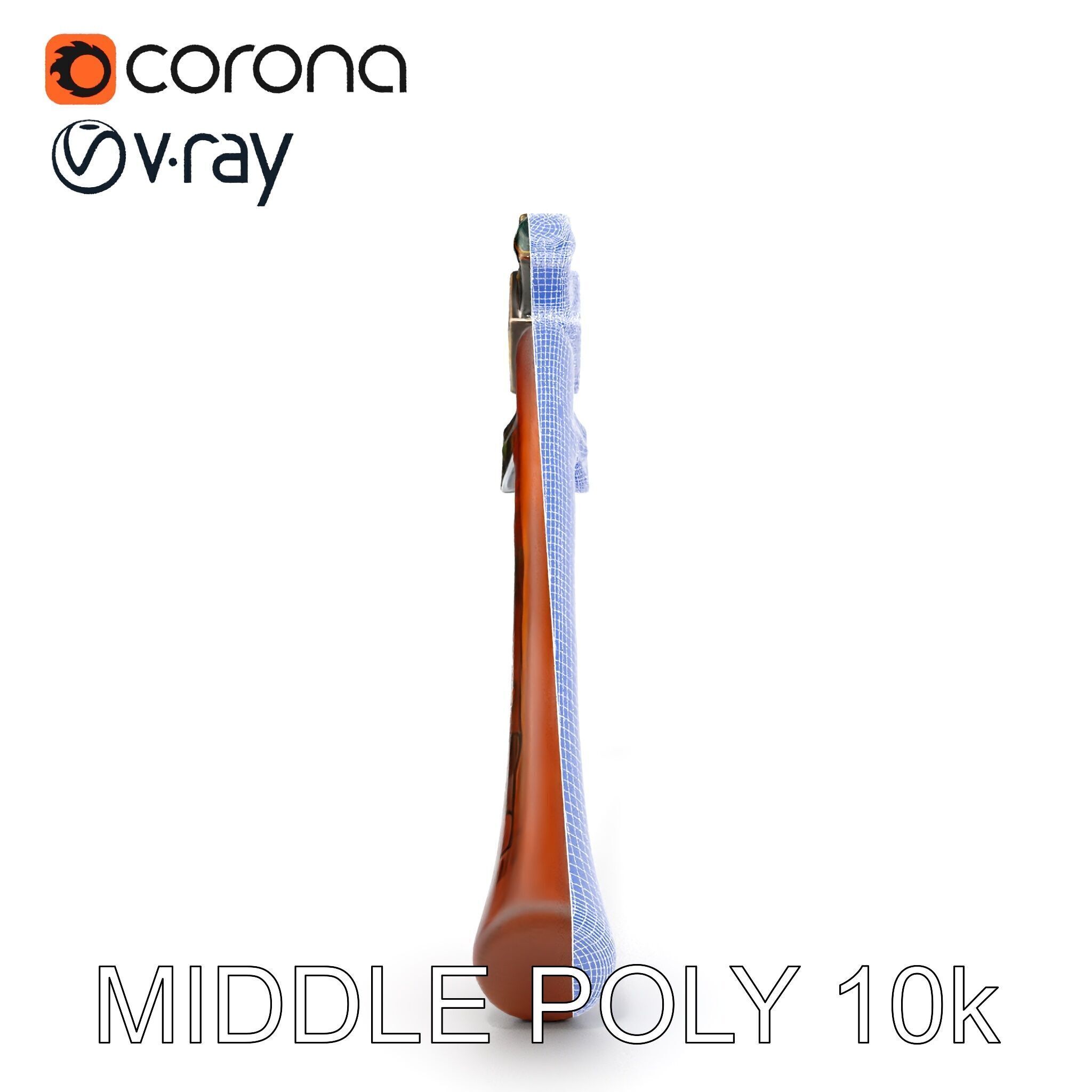 Nordic Battle Axe D Model Pack Low-poly 3D model_26