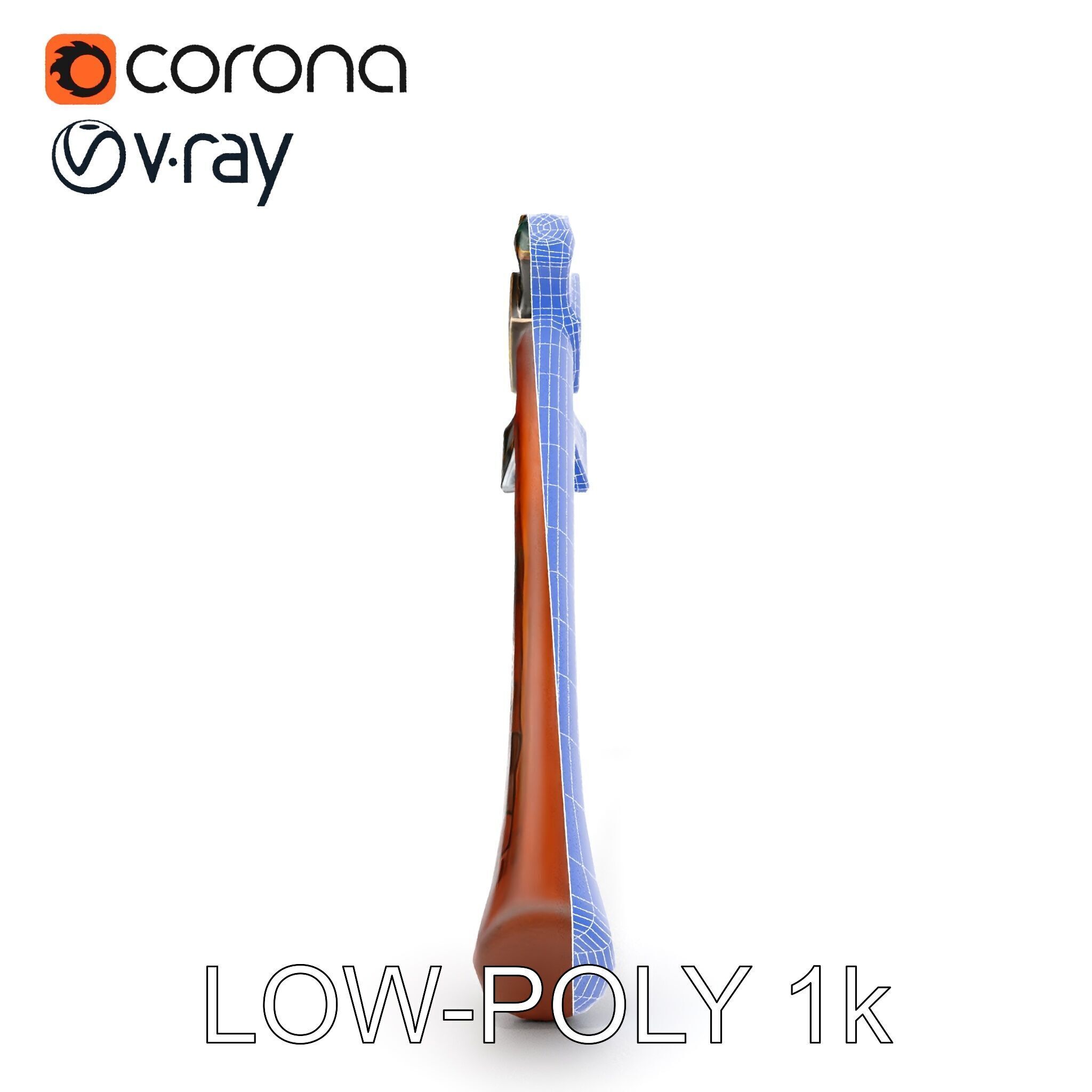 Nordic Battle Axe D Model Pack Low-poly 3D model_33