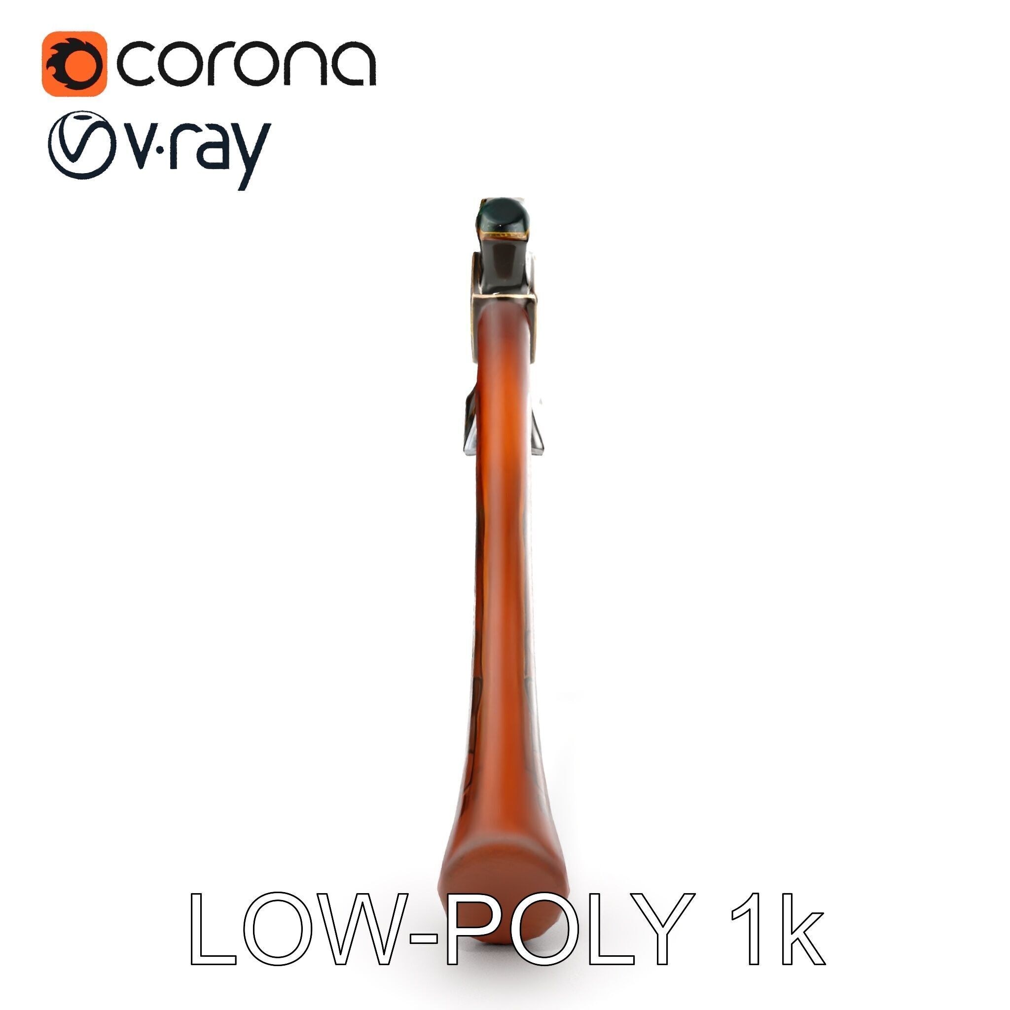 Nordic Battle Axe D Model Pack Low-poly 3D model_18