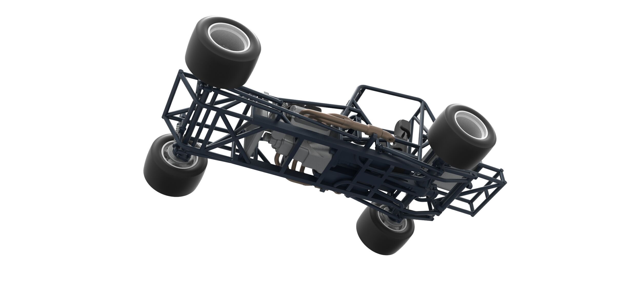 Vintage Asphalt Modified stock car Base V3 Scale 1 to 25 3D print model_2