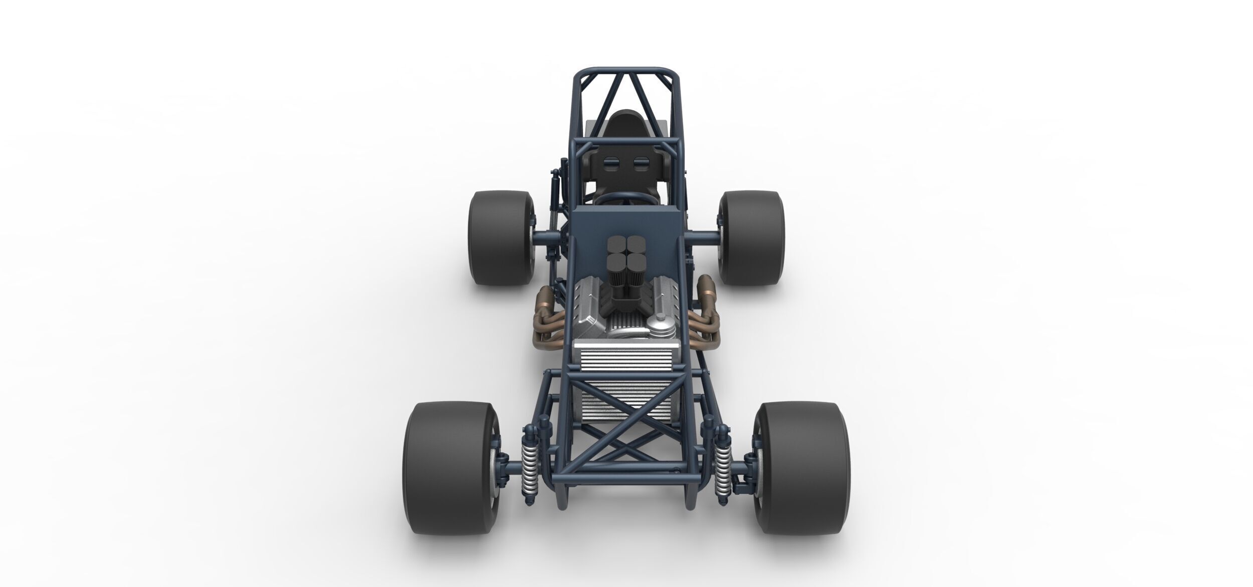 Vintage Asphalt Modified stock car Base V3 Scale 1 to 25 3D print model_7