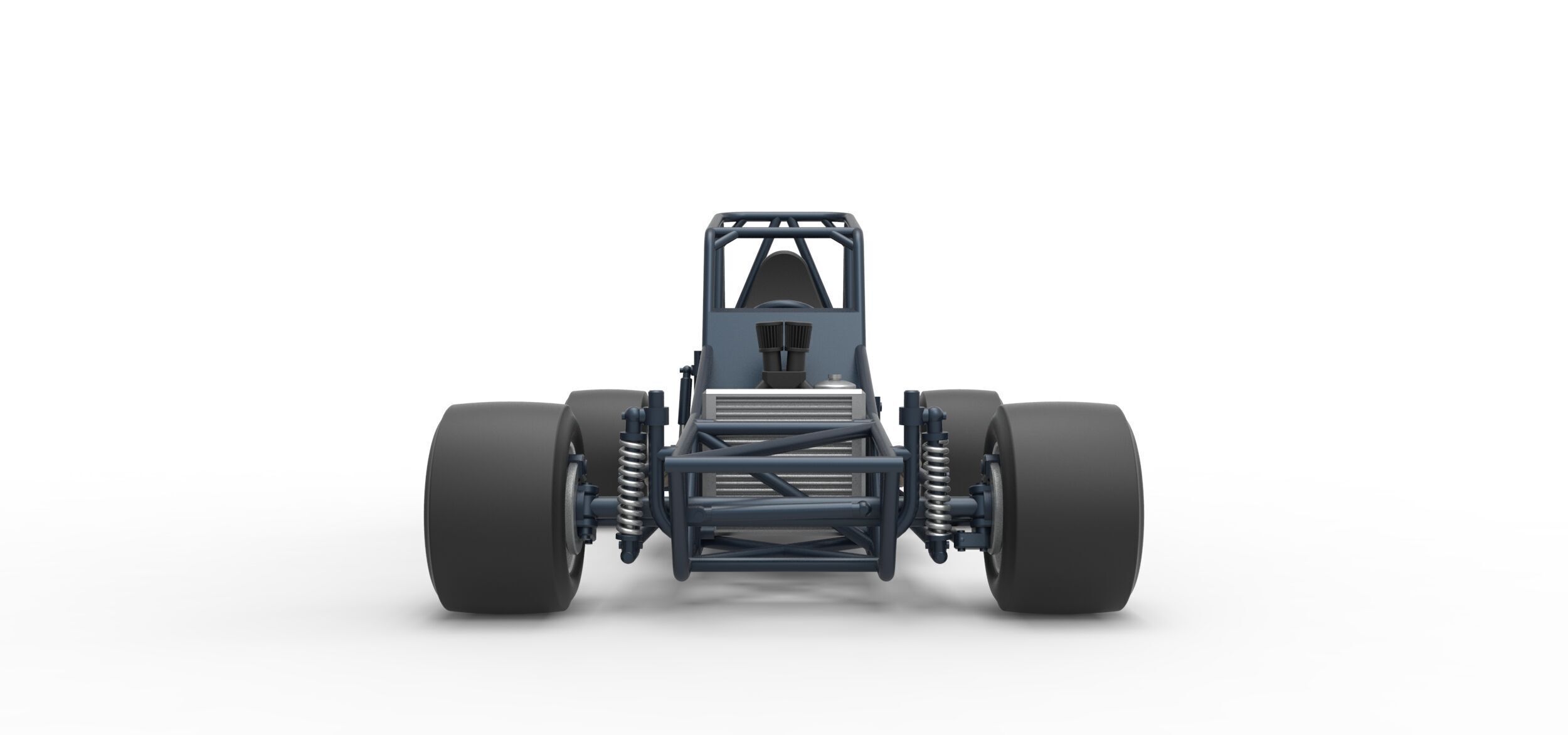 Vintage Asphalt Modified stock car Base V3 Scale 1 to 25 3D print model_6