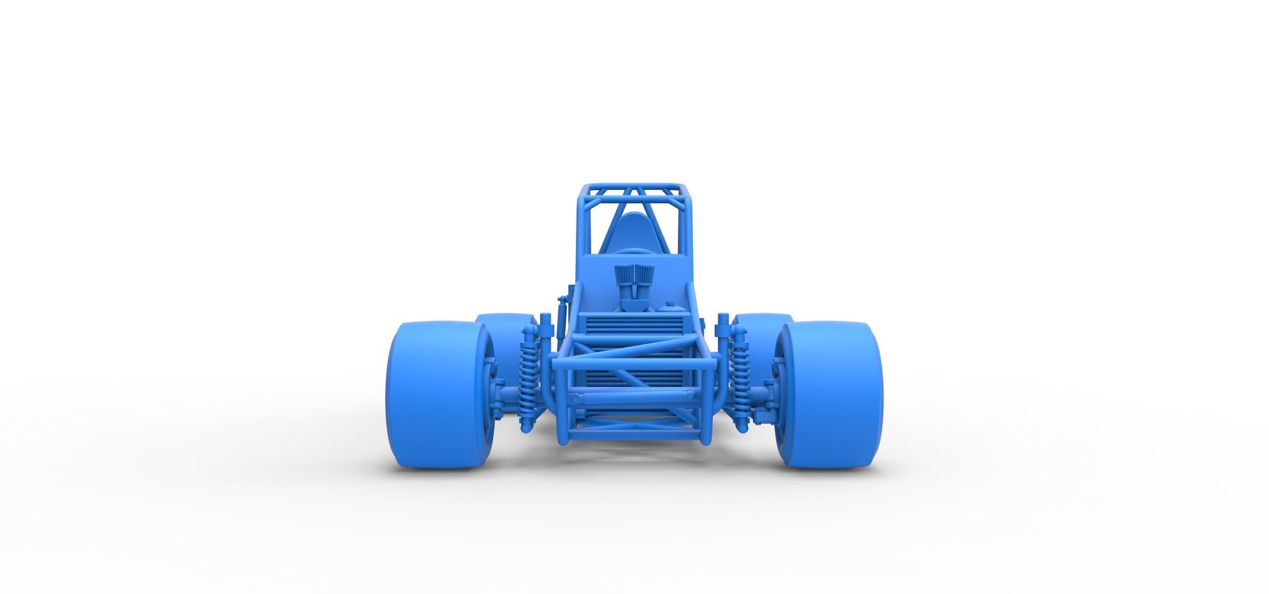 Vintage Asphalt Modified stock car Base V3 Scale 1 to 25 3D print model_29