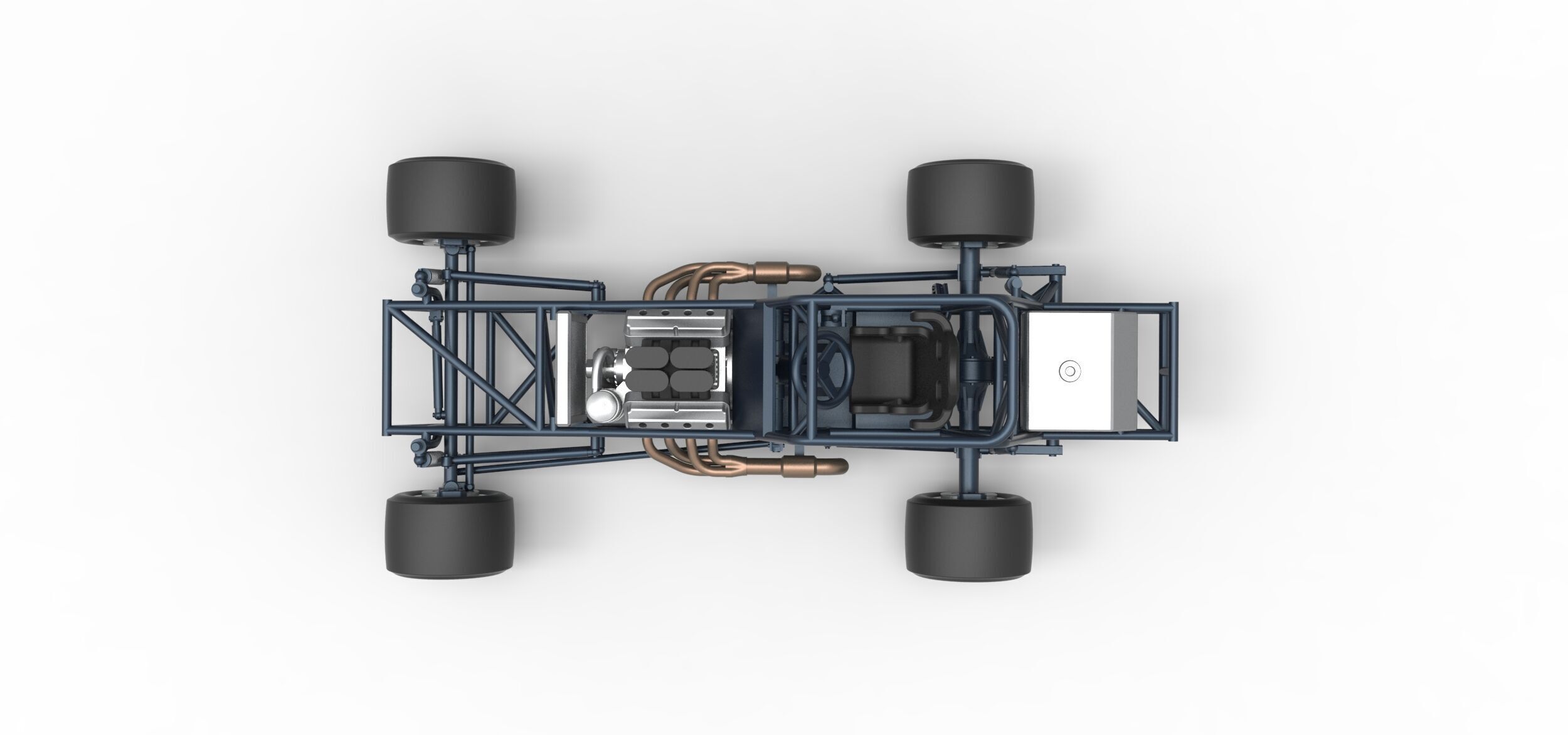Vintage Asphalt Modified stock car Base V3 Scale 1 to 25 3D print model_10