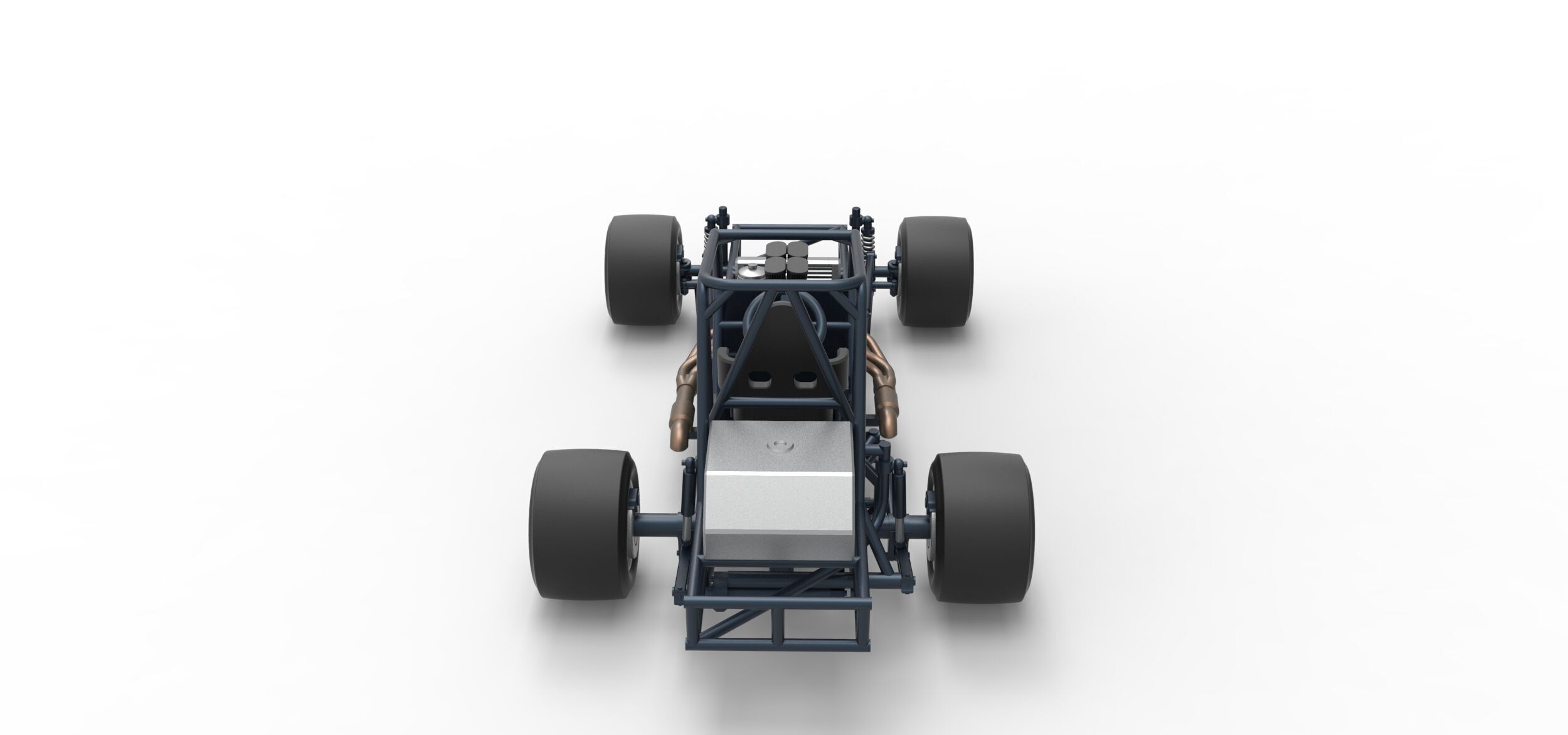 Vintage Asphalt Modified stock car Base V3 Scale 1 to 25 3D print model_16