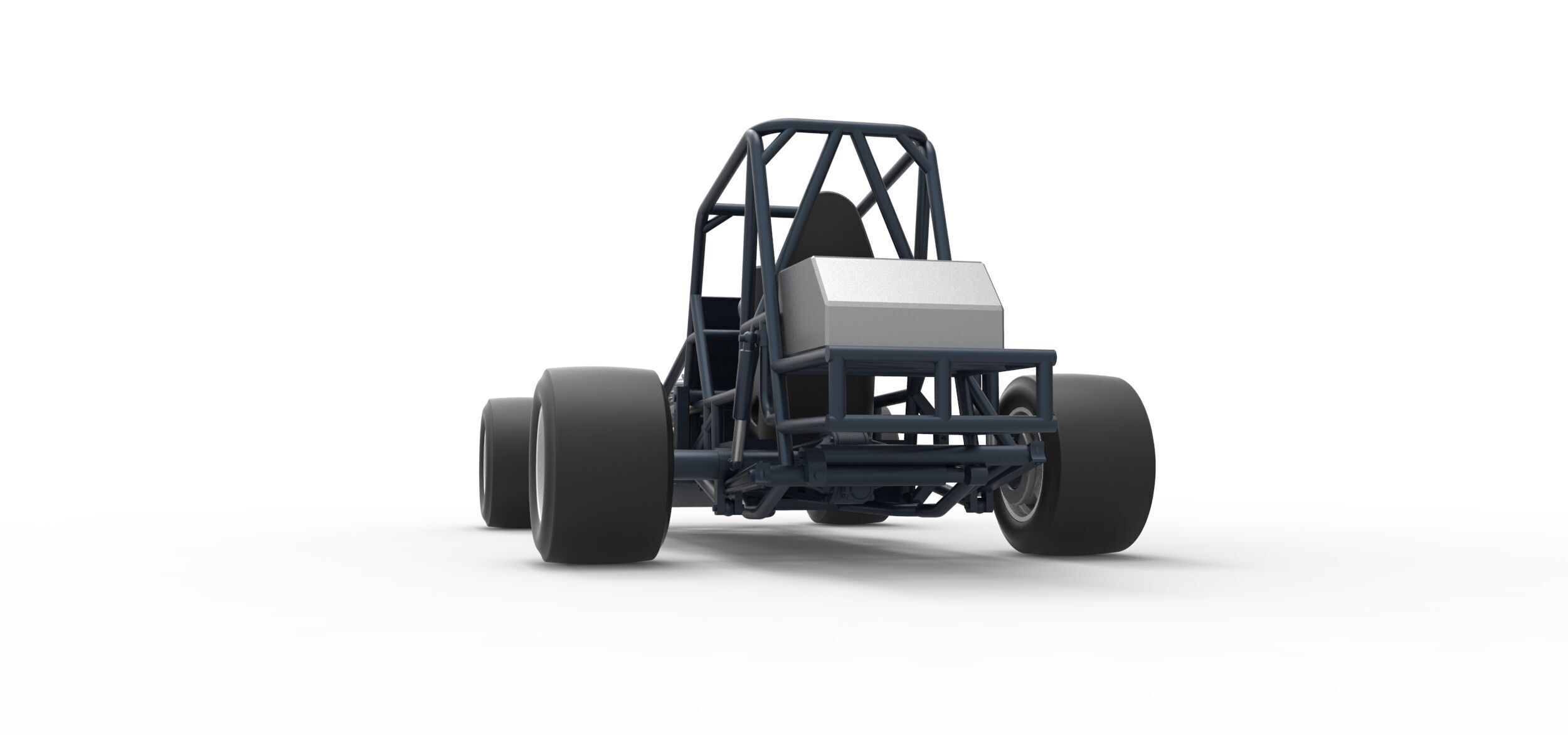 Vintage Asphalt Modified stock car Base V3 Scale 1 to 25 3D print model_14