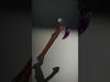 Fantasy Axe Model Pack with Amethyst Blade Low-poly 3D model_2
