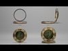Vintage Compact Powder 3D model_2