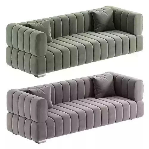 Mahbuba Better Home Products Luna Velvet Sofa