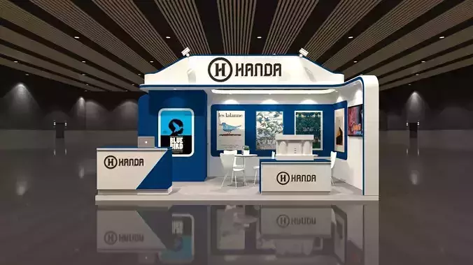 Exhibition Booth 3M X 6M  3D model