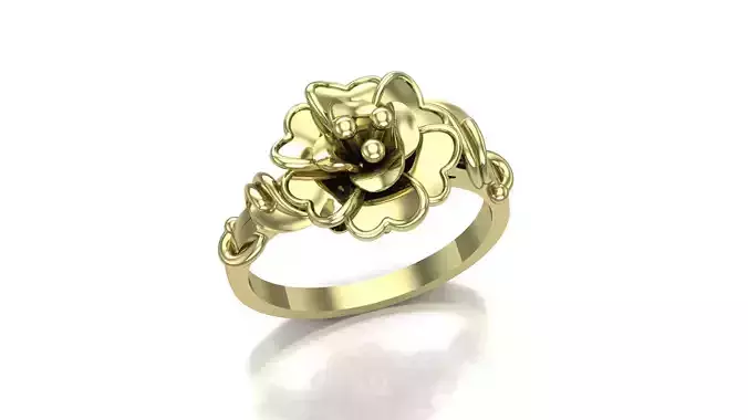 Rings flowers FL47327 3D print model