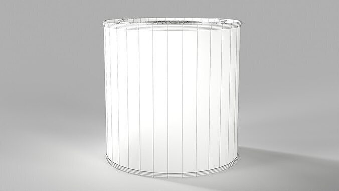 Golden Syrup Tin Low-poly 3D model 2