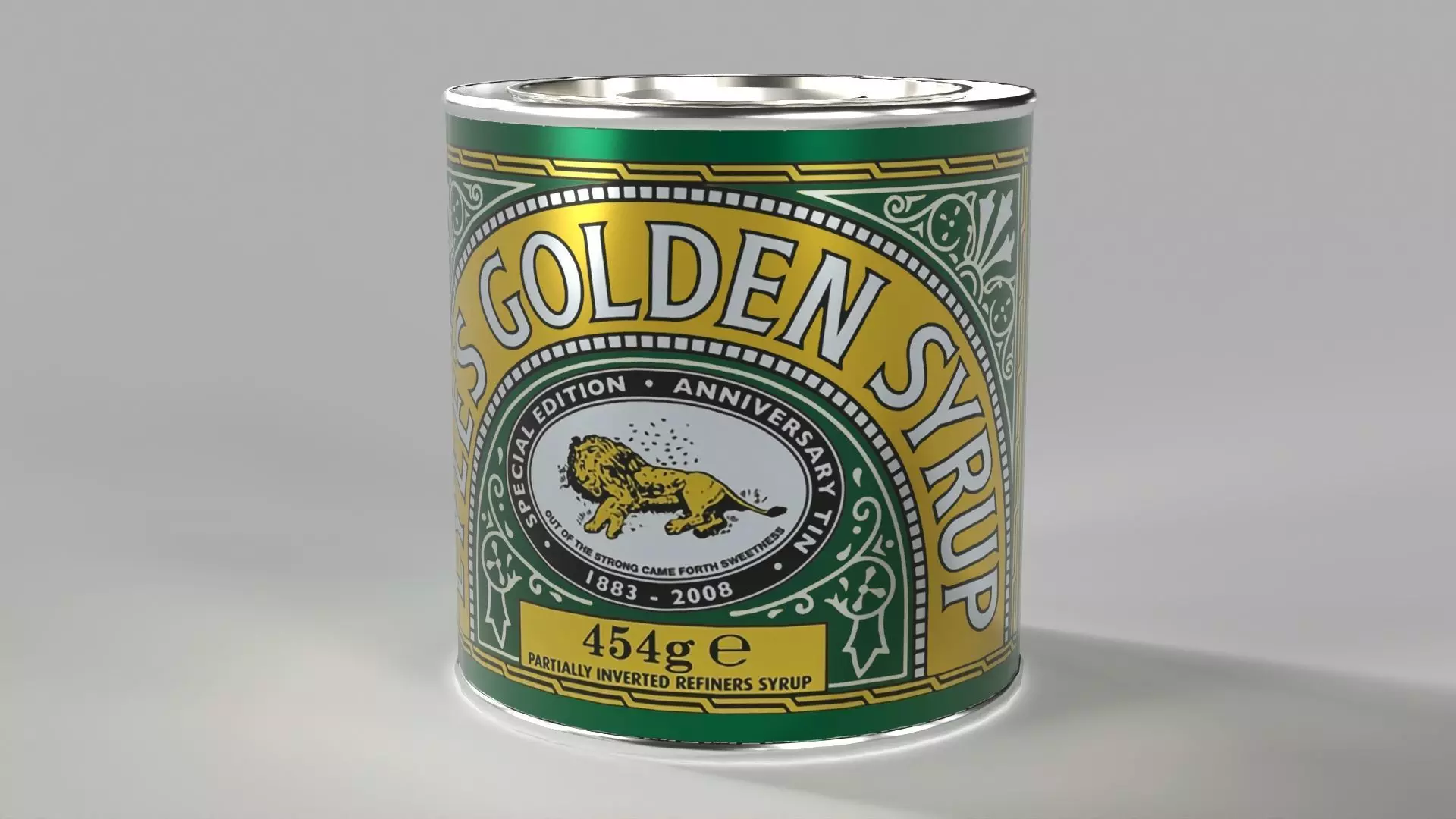 Golden Syrup Tin Low-poly 3D model